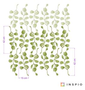 INSPIO-textilná prelepiteľná nálepka - Nálepky do izby - Eukalyptus