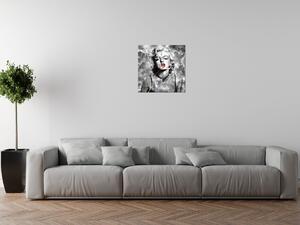 Obraz s hodinami Elektrizujúca Marilyn Monroe Rozmery: 40 x 40 cm