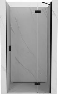 Mexen Mist-H, 1-krídlové sprchové dvere pravé 70 cm, číre sklo, čierny profil, 8A5-070-000-70-00-P