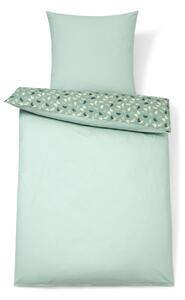 Prémiová bavlnená posteľná bielizeň, dvojlôžko, šalviovozelená