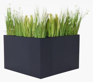 Rohové kvetináče CORNER, sklolaminát, 75*206, antracit