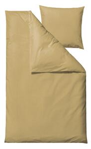 Žlté obliečky z bio bavlny 200x140 cm Wave Straw - Södahl organic