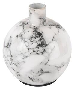 Bielo-čierny železný svietnik PT LIVING Marble, výška 10 cm