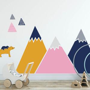 INSPIO-textilná prelepiteľná nálepka - Nálepky hôr pre chlapca a dievča