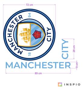 INSPIO-textilná prelepiteľná nálepka - Nálepka na stenu Futbalový klub Manchester City