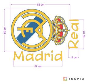 INSPIO-textilná prelepiteľná nálepka - Real Madrid nálepka na stenu