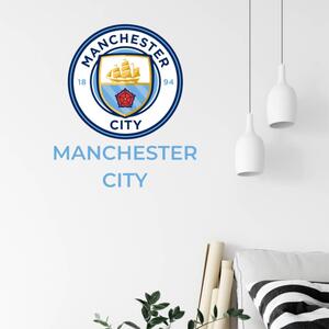 INSPIO-textilná prelepiteľná nálepka - Nálepka na stenu Futbalový klub Manchester City