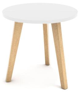VASAGLE konferenčný stôl G617 škandinávsky 40 cm v bielej farbe