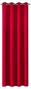 Červený záves na krúžkoch ADORE 140x250 cm