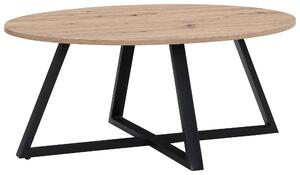 KONFERENČNÝ STOLÍK, čierna, dub artisan, kov, kompozitné drevo, 90/70/39 cm Boxxx - Stolíky do obývačky, Online Only