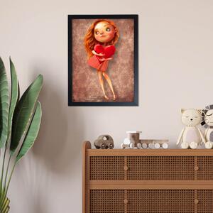 INSPIO-dibondový obraz - Obraz na stenu - Dievčatko so srdiečkom