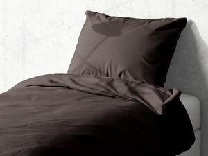 Detské bavlnené posteľné obliečky do postieľky Moni MO-041 Tmavo hnedé Do postieľky 90x120 a 40x60 cm