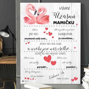 INSPIO - výroba darčekov a dekorácií - Darčeky pre mamku - Personalizovaná tabuľka s vlastným vyznaním lásky