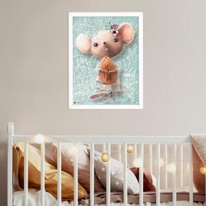 INSPIO-dibondový obraz - Obrazy na stenu do detskej izby - Myška