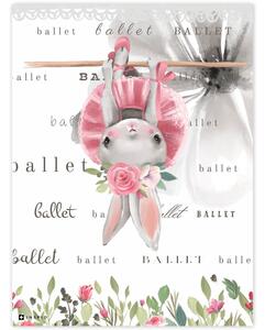 INSPIO-dibondový obraz - Dekoračný obraz do izby - Zajačik a balet