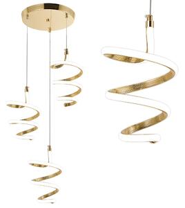 Toolight Toolight, LED závesné svietidlo 3x20W, 4000K, 4000lm, G075-3CPR, zlatá, OSW-08661