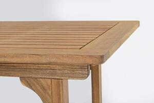 MUZZA Rozkladací záhradný stôl Noemi 120 - 160 x 70 cm