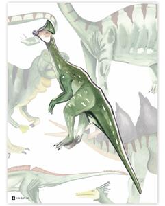 INSPIO-dibondový obraz - Obrazy na stenu do detskej izby - Dinosaurus