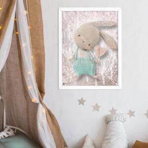 INSPIO-dibondový obraz - Obrazy na stenu do detskej izby - Zajko