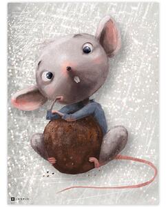 INSPIO-dibondový obraz - Obrazy na stenu do detskej izby - Myšiačik