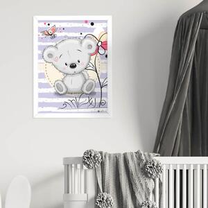 INSPIO-dibondový obraz - Obraz sivého macka do detskej izby