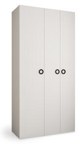 Šatníková skriňa Como 1 130x246x40 - biela