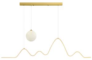 Toolight Toolight, LED závesné osvetlenie 120cm, 36W, 3000K, LHJ034-CP, zlatá matná, OSW-60021