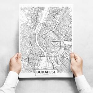 INSPIO-dibondový obraz - Obrazy na stenu - Map of Budapest II