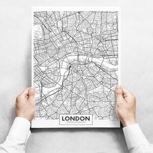 INSPIO-dibondový obraz - Obrazy na stenu - Map Of London II