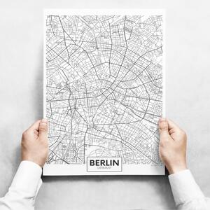 INSPIO-dibondový obraz - Obrazy na stenu - Map Of Berlin