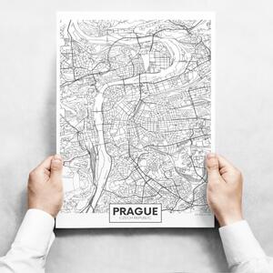 INSPIO-dibondový obraz - Obrazy na stenu - Map of Prague