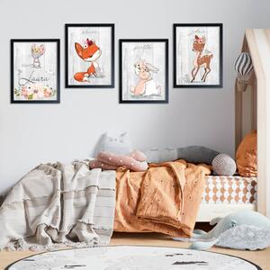 INSPIO-dibondový obraz - Obraz do detskej izby - Myška s menom
