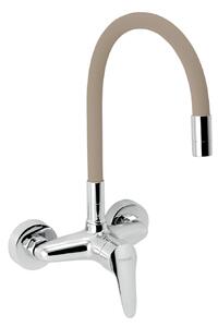 Novaservis Ferro Zumba, drezová batéria s elastickým ramenom 150mm, béžová-chrómová, 94480-0BE