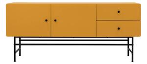 MUZZA Komoda tailok 157 x 72 cm horčicová