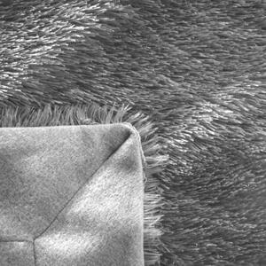 Mäkká huňatá strieborná deka TIFFANY 150x200 cm
