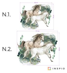 INSPIO-textilná prelepiteľná nálepka - Nálepky na stenu pre teenegerov - Kone
