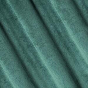 Zelený zamatový záves na páske PIERRE 140x300 cm