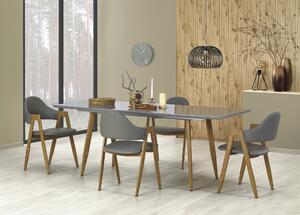 Moderný jedálenský stôl Roatan, sivý