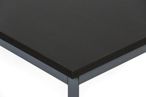 Jedálenský stôl TRIVIA, tmavo sivá konštrukcia, 800 x 800 mm, wenge