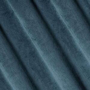 Modrý zamatový záves na páske PIERRE 140x300 cm