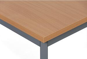 Jedálenský stôl TRIVIA, tmavo sivá konštrukcia, 1200 x 800 mm, buk
