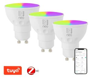 Immax NEO 07777C - SADA 3x LED RGB+CCT Stmievateľná žiarovka GU10/4,8W/230V Tuya