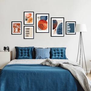 INSPIO-dibondový obraz - Abstraktný obraz na stenu - modré kruhy