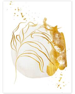 INSPIO-dibondový obraz - Obraz na stenu - zlatožlté listy