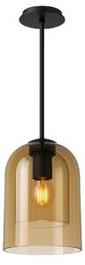 Toolight Amber, závesné svietidlo 1xE27 APP1704-1PC, hnedá-čierna, OSW-04335