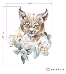 INSPIO-textilná prelepiteľná nálepka - Nálepka na stenu - Rys
