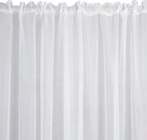 Biela záclona na páske LUCY 300x250 cm