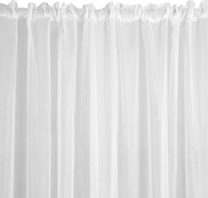 Biela záclona na páske LUCY 140x270 cm