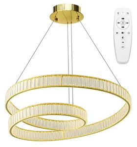 Toolight Toolight, LED závesné svietidlo 60cm, 72W, 3500lm, APP1767-CP, zlatá, OSW-04343