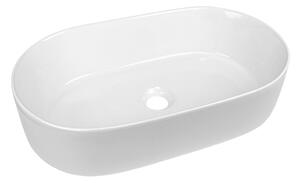 Mereo Mereo, umývadlo na dosku bez prepadu, 530x315x135 mm, okrúhle, keramické, MER-UC533214O